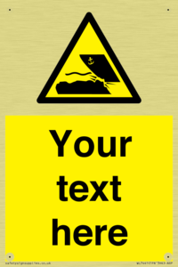 Custom Warning submerged objects in watercraft areas